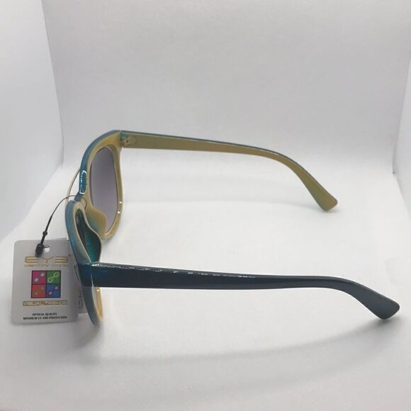 Eyedentification Brow Bar Blue Frame Sunglasses - Picture 3 of 3